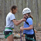 Kali, ninth grade, with Stella, fourth grade.